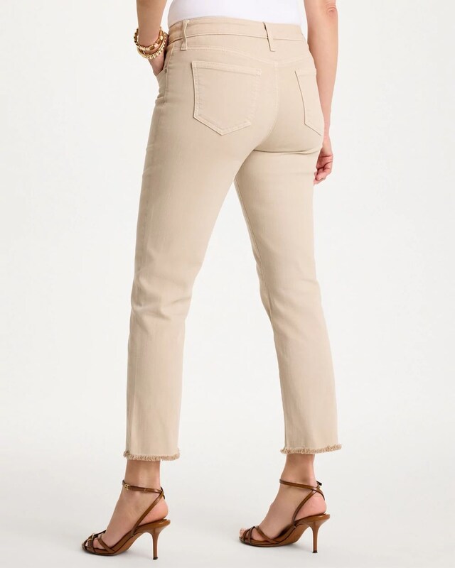 Girlfriend Slim Frayed Crop Jeans - image 3